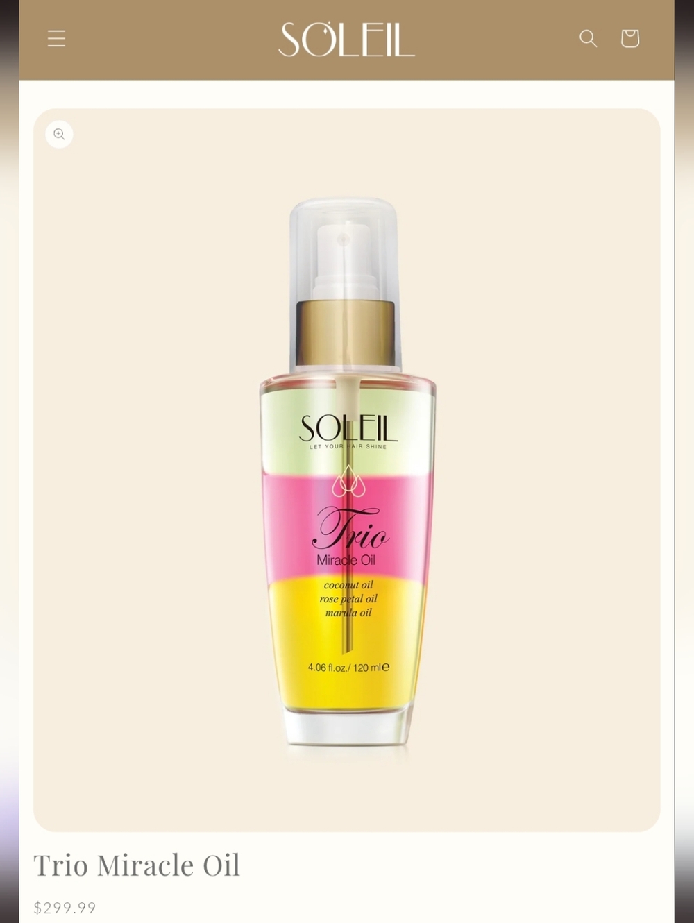 💥3 For $30💥Soleil Trio Nourishing Miracle Hair Oil - Picture 5 of 5